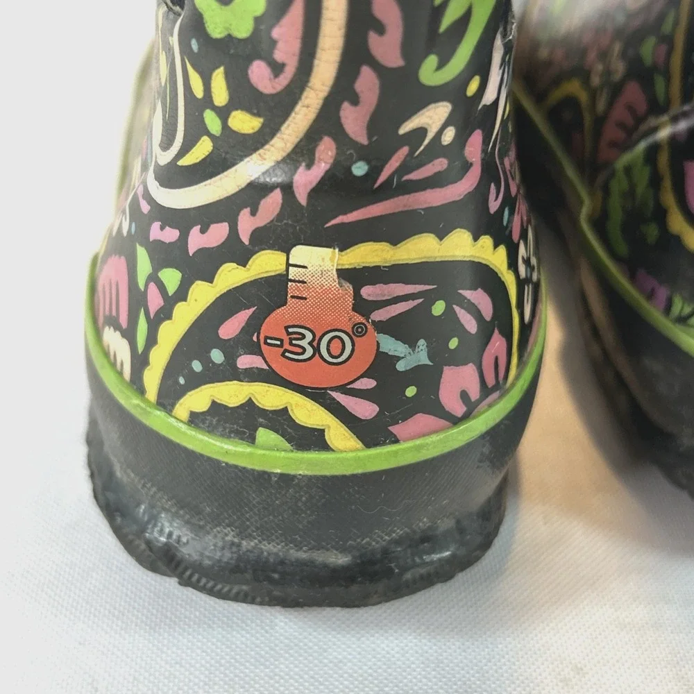 Bogs Classic Tuscany Waterproof Boots Sz Kids 3 Youth Girls Snow Rain Insulated